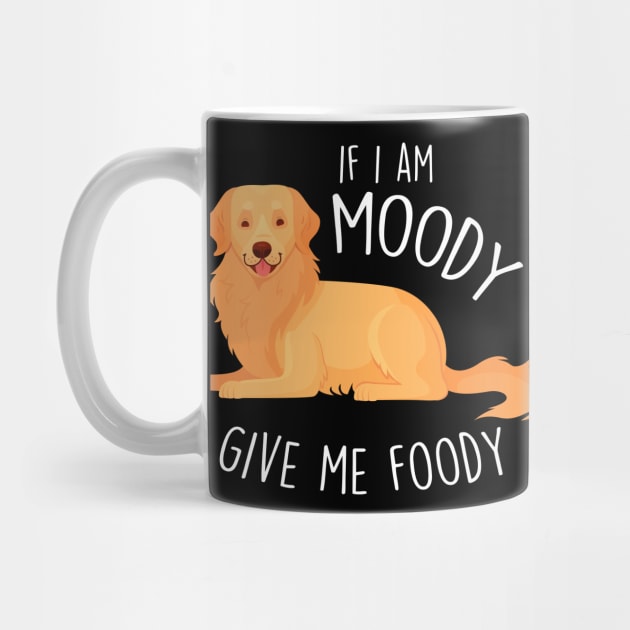 Golden Retriever Dog Moody Foody by Psitta